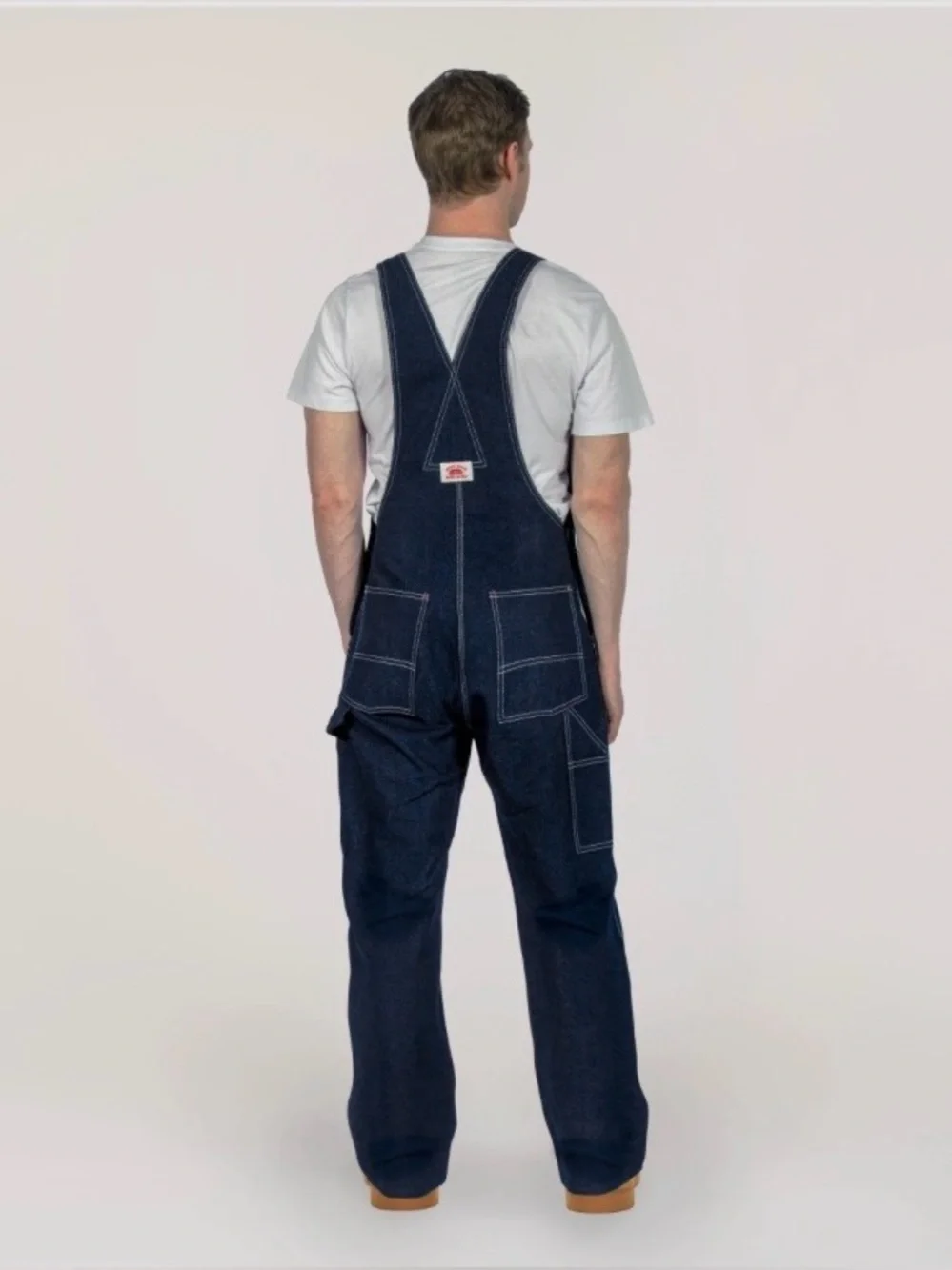 Classic Dark Blue Roundhouse Men's Denim Overalls 40x30